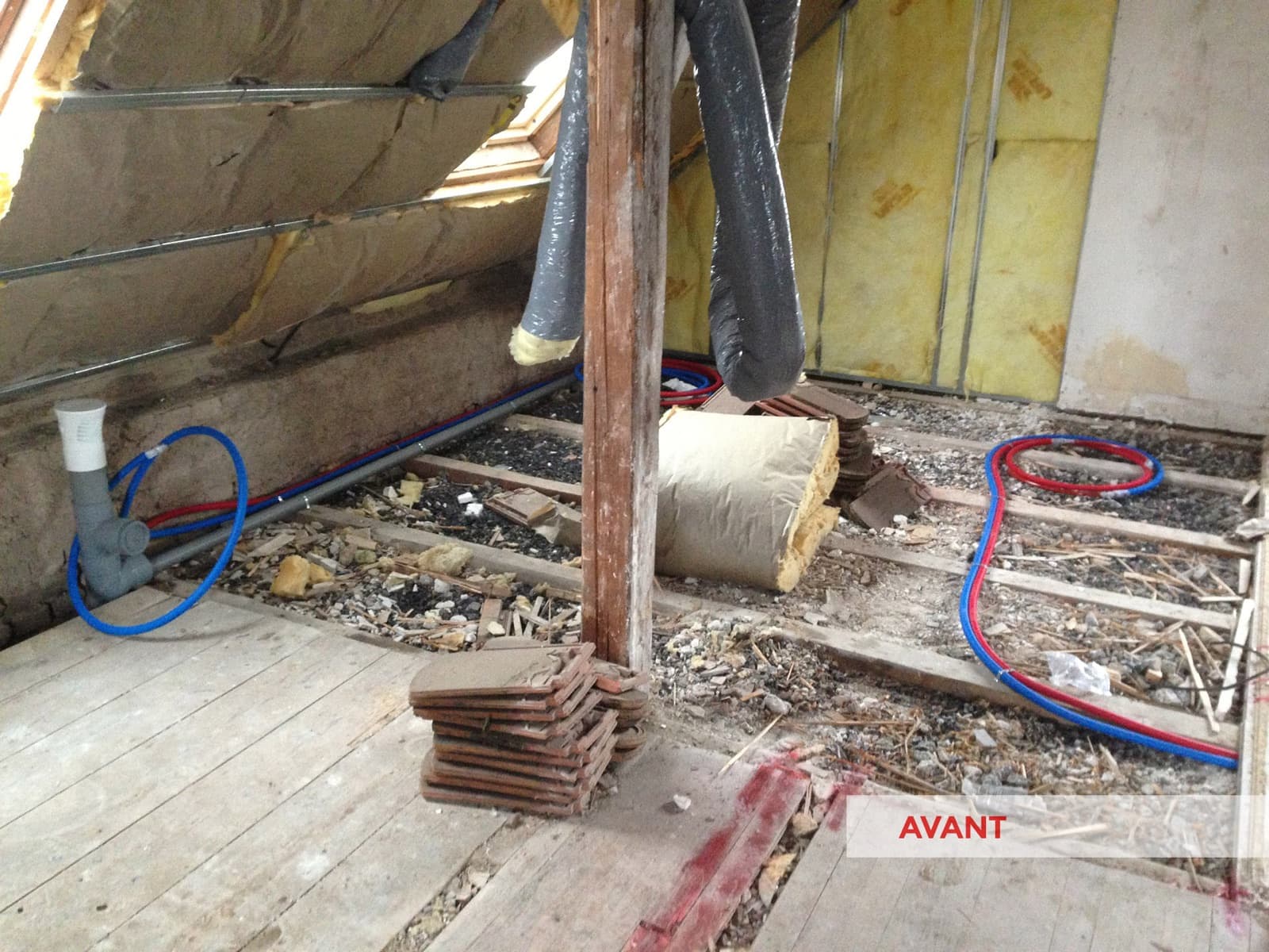 Avant travaux : reprise de plomberie